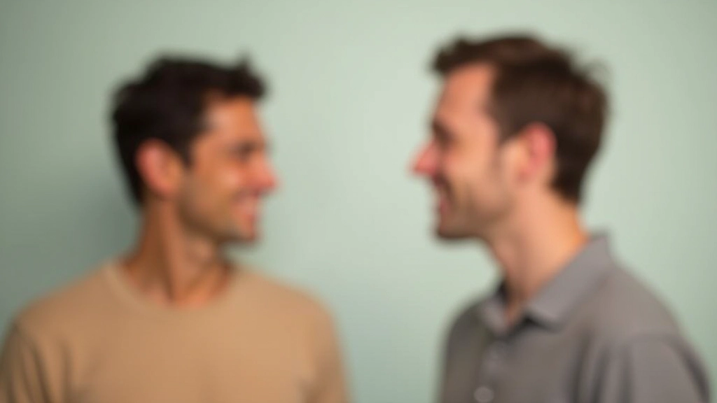 Dois falantes praticando pronuncia de sons similares em inglês